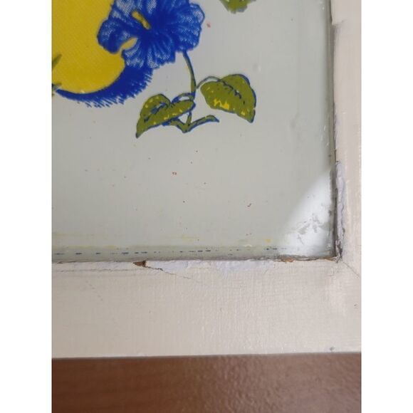 Vintage GLASS Cabbage Patch Doll Picture Cat & Hearts Rare - Picture 8 of 8